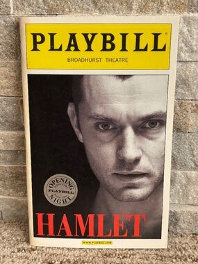 Hamlet (2009) With Jude Law - Official Opening Night Playbill From Broadway